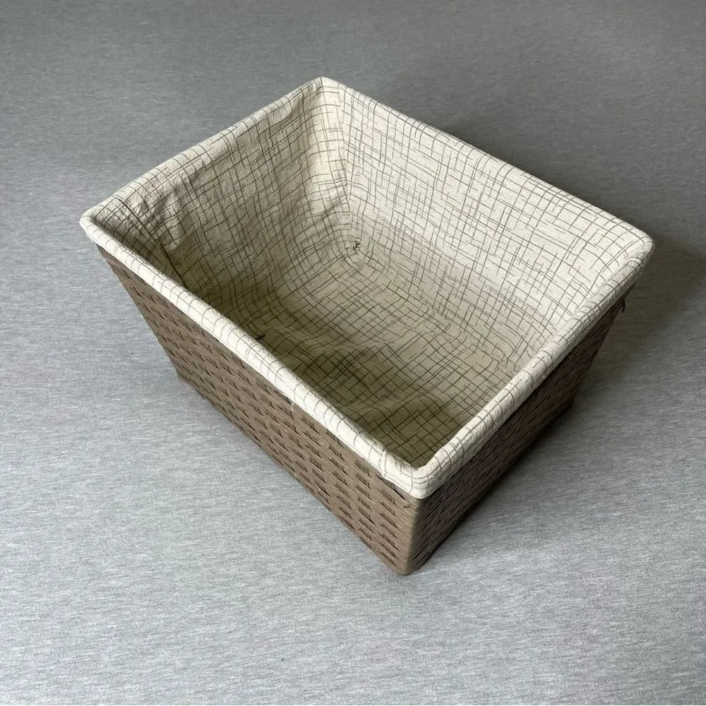Target Paper Rope Large Storage Basket with Liner & Handles